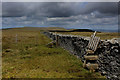 SD6979 : Boundary Wall and Stile on Gragareth by Chris Heaton