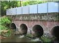 Cove Brook passing under the railway