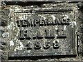 NY6208 : Date stone on the disused Temperance Hall, Orton by Karl and Ali