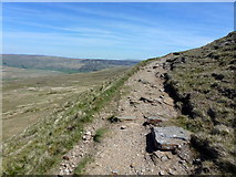 SD8672 : Heading up Fountains Fell on the Pennine Way by John H Darch