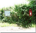 Postbox and information board, Denham Street