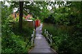 Bridge and footpath to St. Judes Walk, Charlton Kings, Cheltenham, Glos