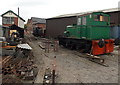 Alpha diesel hydraulic shunter in Oswestry