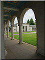 SU9971 : Air Forces memorial: cloisters by Stephen Craven