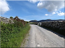 J3422 : View due North along the Carrick Little road by Eric Jones