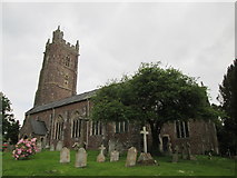 SS9904 : St  Disen  Parish  Church  and  churchyard  Bradninch by Martin Dawes