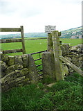 SE0623 : Stile and gate on Sowerby Bridge FP77, Norland by Humphrey Bolton