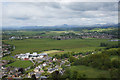 Wallace High School, Causewayhead, Stirling, from the Wallace Monument