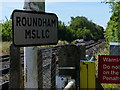 Railway line at the Roundham level crossing