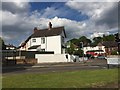 Newcastle-under-Lyme: white house on corner of The Avenue and London Road