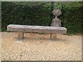 Memorial bench in Bentley Priory gardens