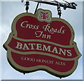 Sign for the Cross Roads Inn, East Barkwith 