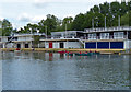 SP5105 : Boat houses along the River Thames by Mat Fascione