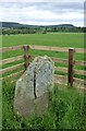 NU0424 : Standing stone on Ewe Hill by Russel Wills