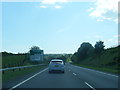 A75 nears the B794 junction