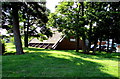 Church behind trees, Yate