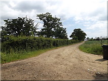 TM1381 : Entrance to Walcot Green Farm by Geographer