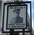 Sign for Mr Grundy