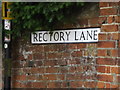 Rectory Lane sign