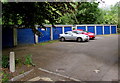 Royal blue lockup garages in Woodstock