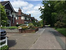 SJ8445 : Newcastle-under-Lyme: houses off Priory Road by Jonathan Hutchins