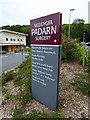 Sign for Padarn Surgery, Penglais Hill, Aberystwyth