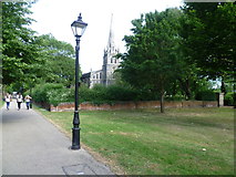 TQ3894 : Chingford Green looking towards St Peter and St Paul's Church by Marathon