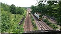 View over railway from Durnsford Road