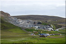 HU4140 : Scord quarry from Houlland, Scalloway  by Mike Pennington