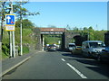 B706 Dunlop Road at Barrmill railway bridge