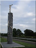 N0606 : Sculpture on the approach to Birr by Jonathan Thacker
