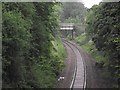 Bridge carries Forest Drive over the Leicester to Burton line