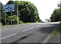 Roundabout directions sign, Cardigan