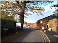 Vehicle entrance to the facilities of Wythall Community Association, Silver Street