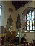 SN5981 : St Padarn, Llanbadarn Fawr: memorials (E) by Basher Eyre