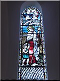 SN5981 : St Padarn, Llanbadarn Fawr: stained glass window (b) by Basher Eyre