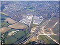 TL0425 : North Luton from the air by M J Richardson