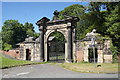 Gate at Lion Lodge, Ince Blundell Hall