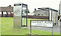 Telephone box and bus shelter, Loughries, Newtownards (July 2015)