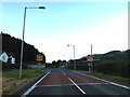 Entering Llandinam on the A470