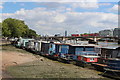 House boats near Battersea Bridge