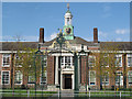 John Roan School - main entrance, refurbished