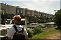 View of the rear of an industrial building on Wyke Road from the Hertford Union Canal