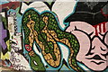 View of a snake on the wall on the Hertford Union Canal