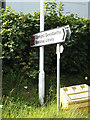 Roadsign on the A487 Penglais Road