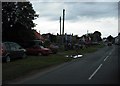 Weaverthorpe Main Street, tractors on display