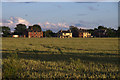 Houses on Southport Lane, Barton, from Plex Moss Lane