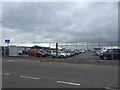 Car parking compound at Poole ferry terminal