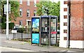 Two telephone boxes, Windsor Road, Belfast (July 2015)