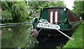 Grand Union Canal near Winkwell Lock number 60, with Guinevere moored alongside the towpath